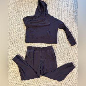Women’s FLX Jogger Sweatsuit Set - Dark Blue - Size Large